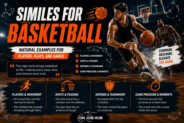 Similes for Basketball